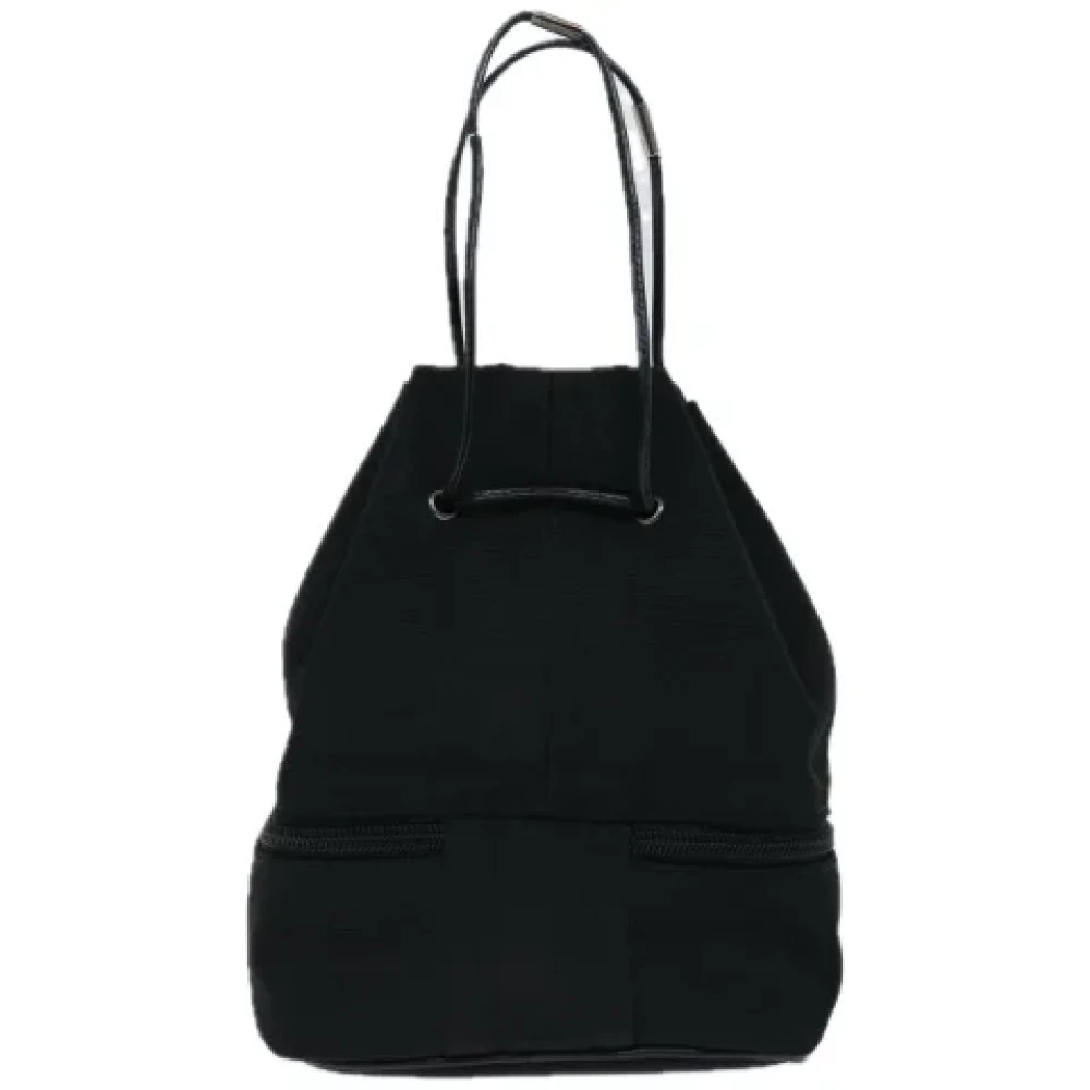 Gucci Vintage Pre-owned Canvas pouches Black Dames