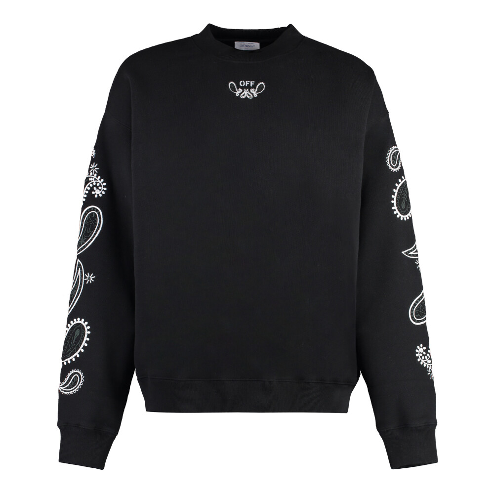 OFF-WHITE IN ORDER スウェット　L ワンフォークロージング 1111clothing LA ロゴ刺繍 ルーズ スウェット