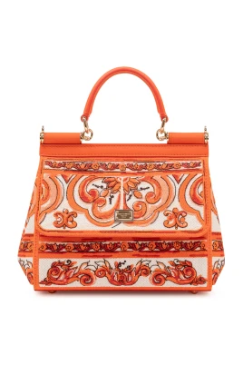 Liten Sicily Handväska med Majolica-broderi