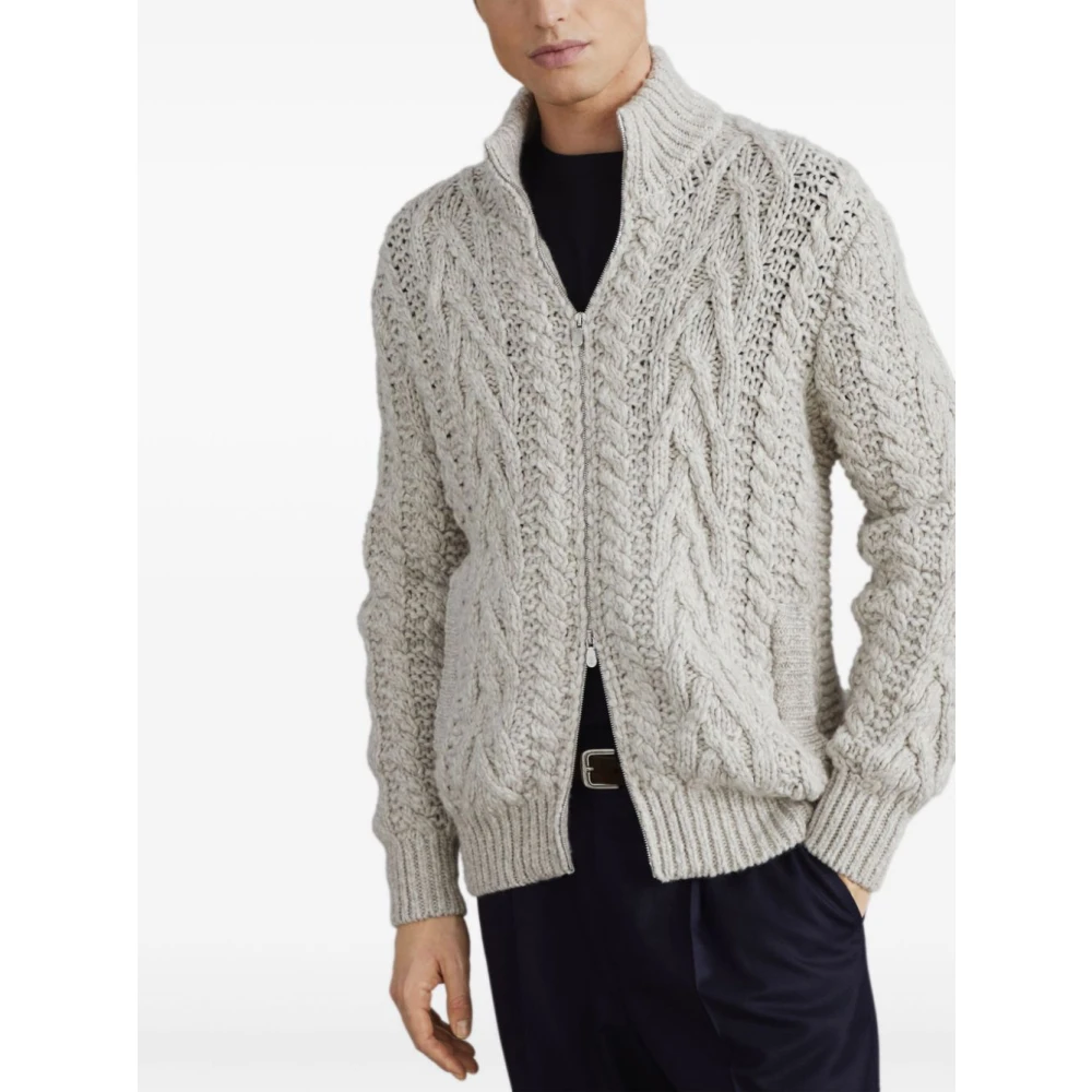 BRUNELLO CUCINELLI Luxe Sweaters voor Mannen en Vrouwen Gray Heren