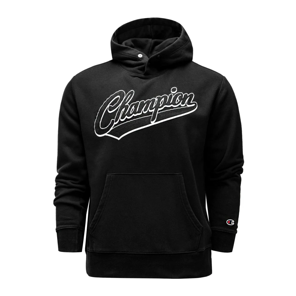 Champion Heren hoodie met geborduurd logo Black Heren