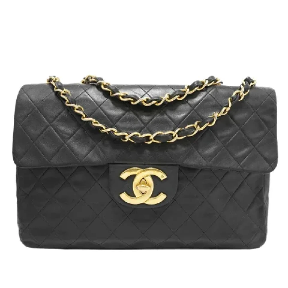 Chanel Vintage Pre-owned Leather chanel-bags Black Dames