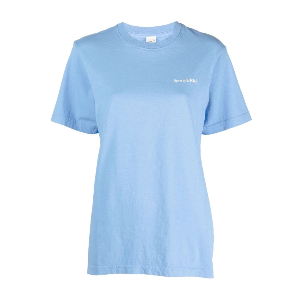Sporty & Rich Hydrateer T-Shirt Ts472Pw Blue Dames