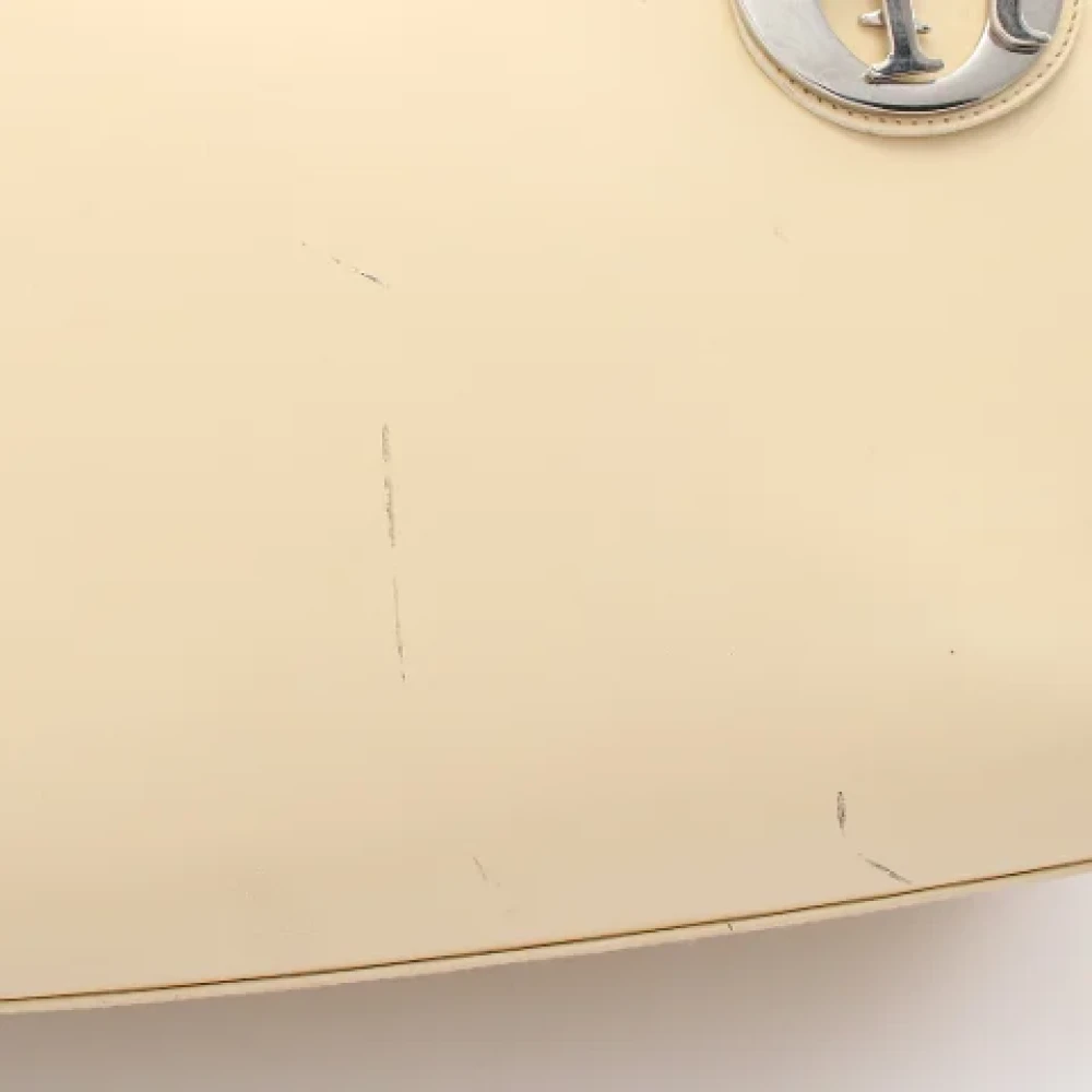 Dior Vintage Pre-owned Leather dior-bags Beige Dames