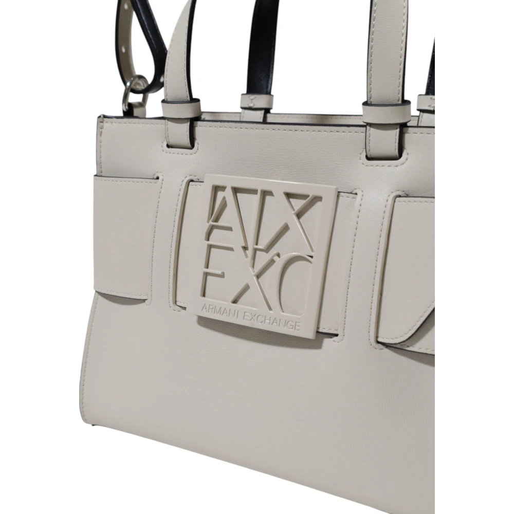 Armani Exchange Stijlvolle Dames Middelgrote Tassen Collectie Beige Dames