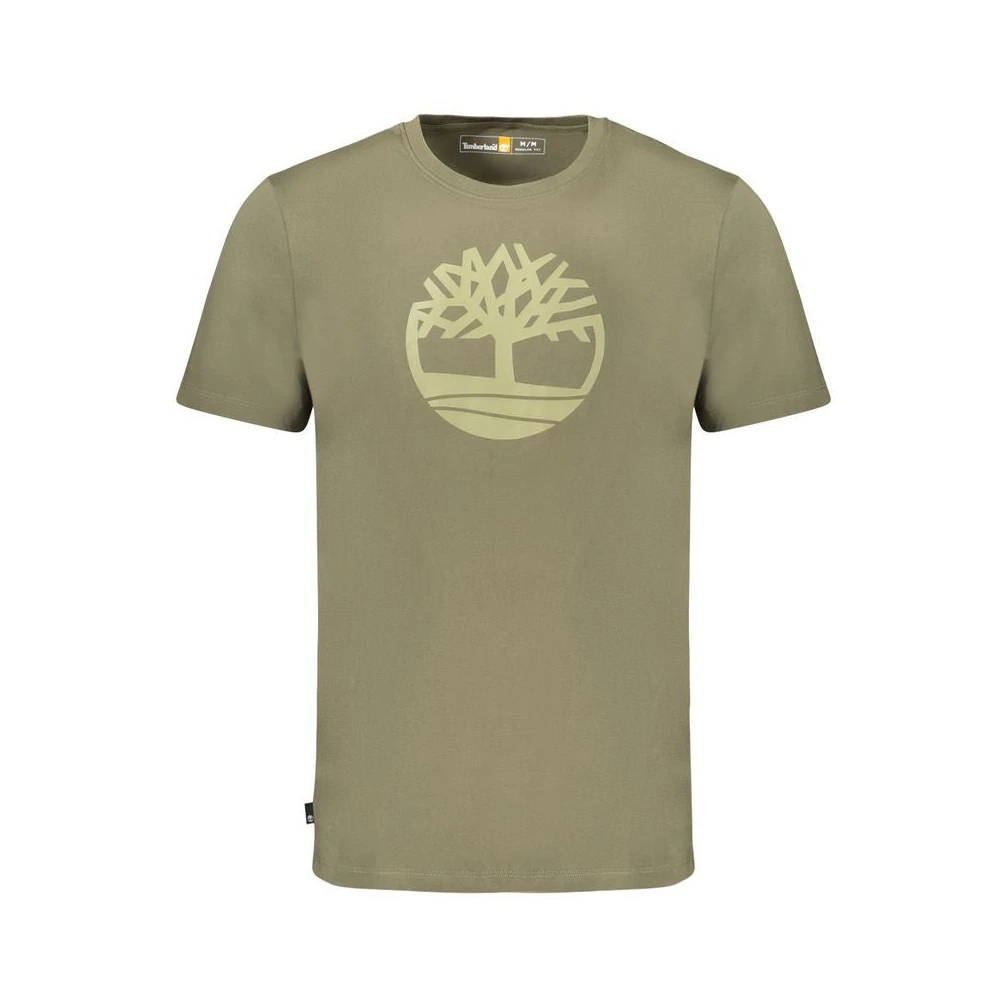 Timberland Green Cotton T-Shirt - Male - T-Shirts - S - Tops