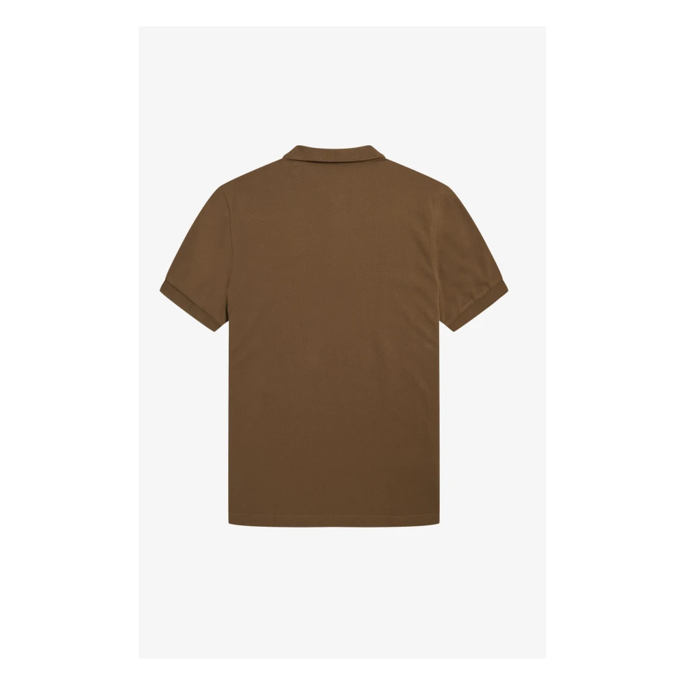 Fred Perry Slim Fit Plain Polo in Shaded Stone Black Brown Heren