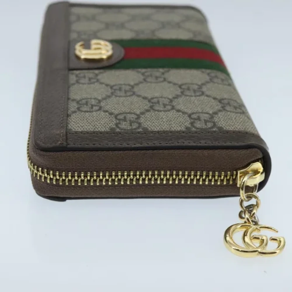 Gucci Vintage Pre-owned Canvas wallets Beige Dames