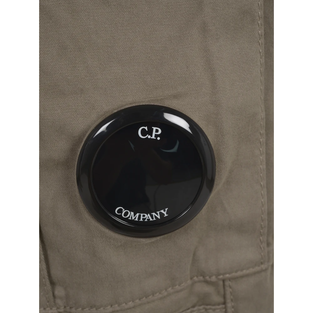 C.P. Company Cargo Broek in Stretch Satijn Brown Heren