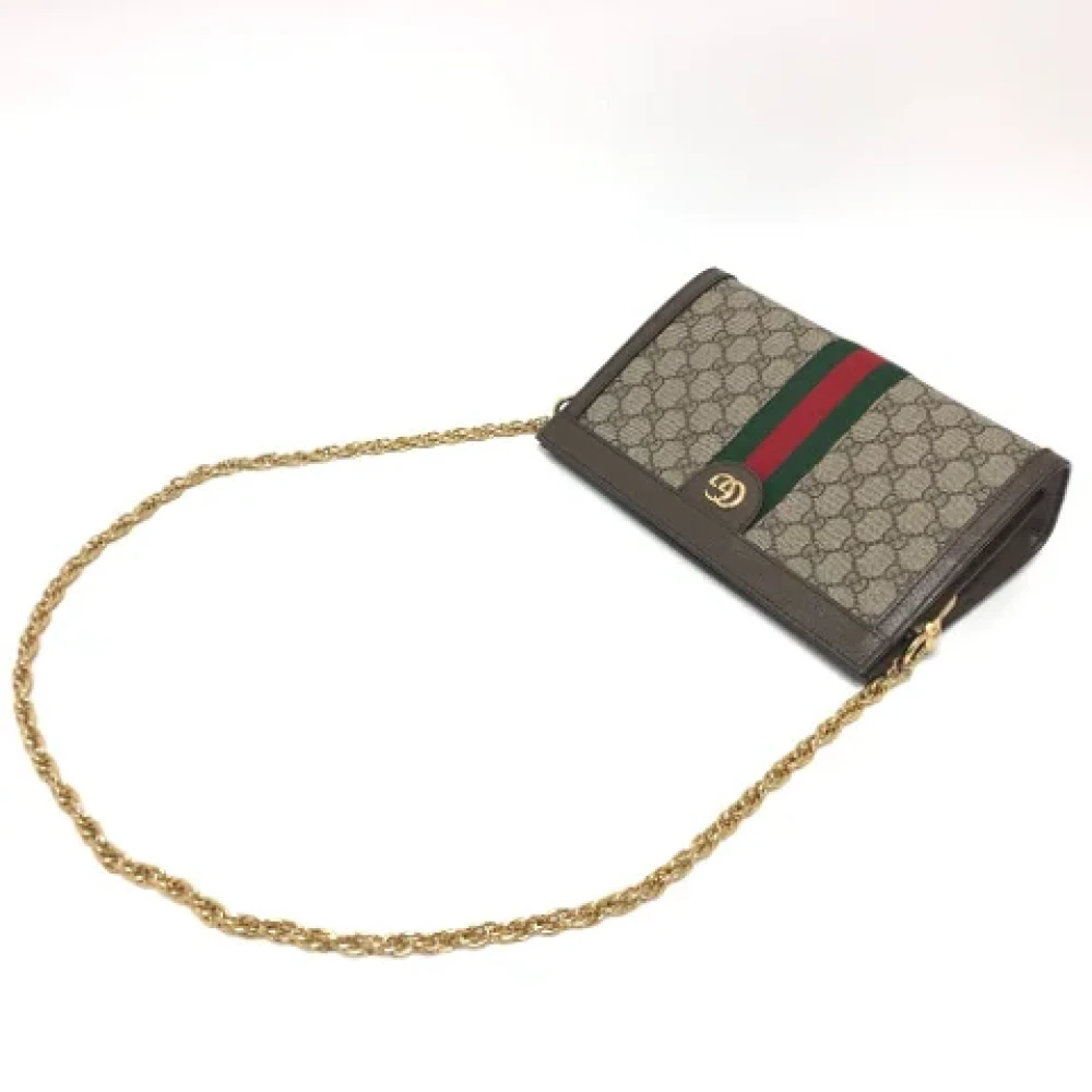 Gucci Vintage Pre-owned Fabric gucci-bags Brown Dames