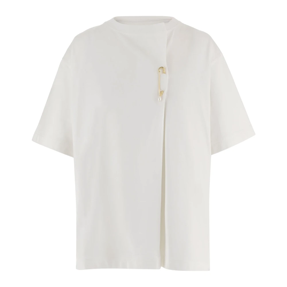 Carven Women's White Blouses, M, T-Shirt