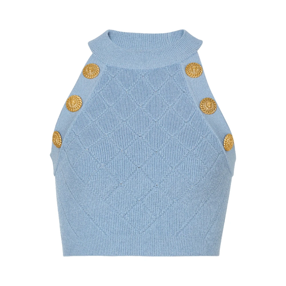 Tops > Sleeveless Tops - - Balmain - Modalova