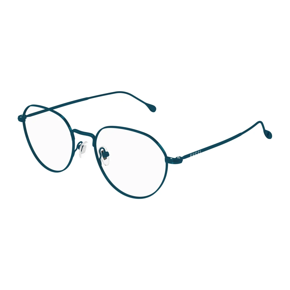 Gucci Men's Blue Glasses, 51 Mm, Round Eyeglasses