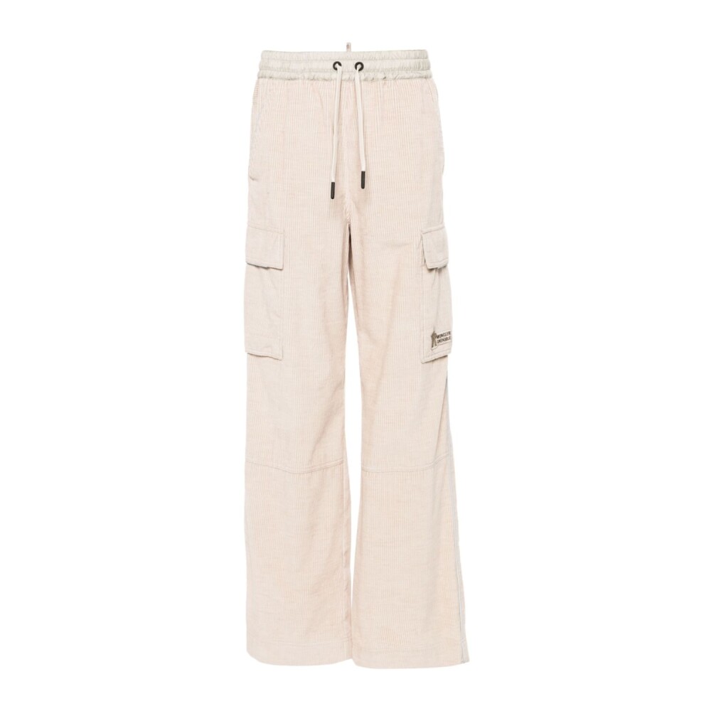 Pantalon Cargo en Velours Cotele Reflechissant Moncler Femme Miinto