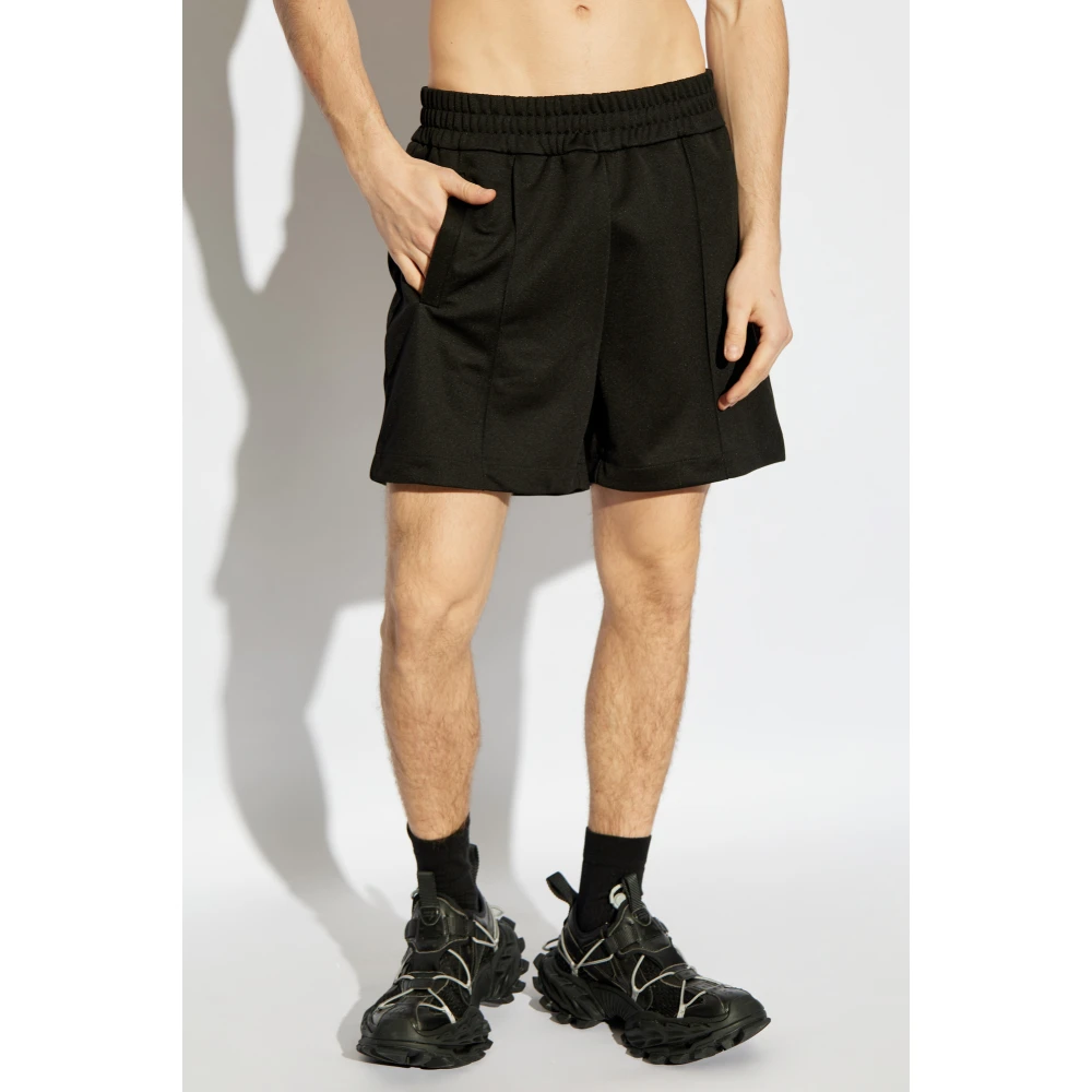Palm Angels Logo shorts Black Heren