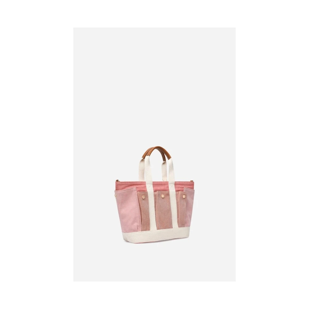 Vanessa Bruno Roze Multi-Pocket Schoudertas Pink Dames