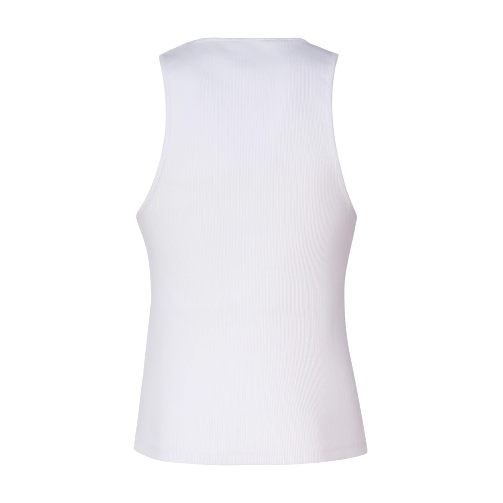 JW Anderson Witte Mouwloze Katoenen Trui White Heren
