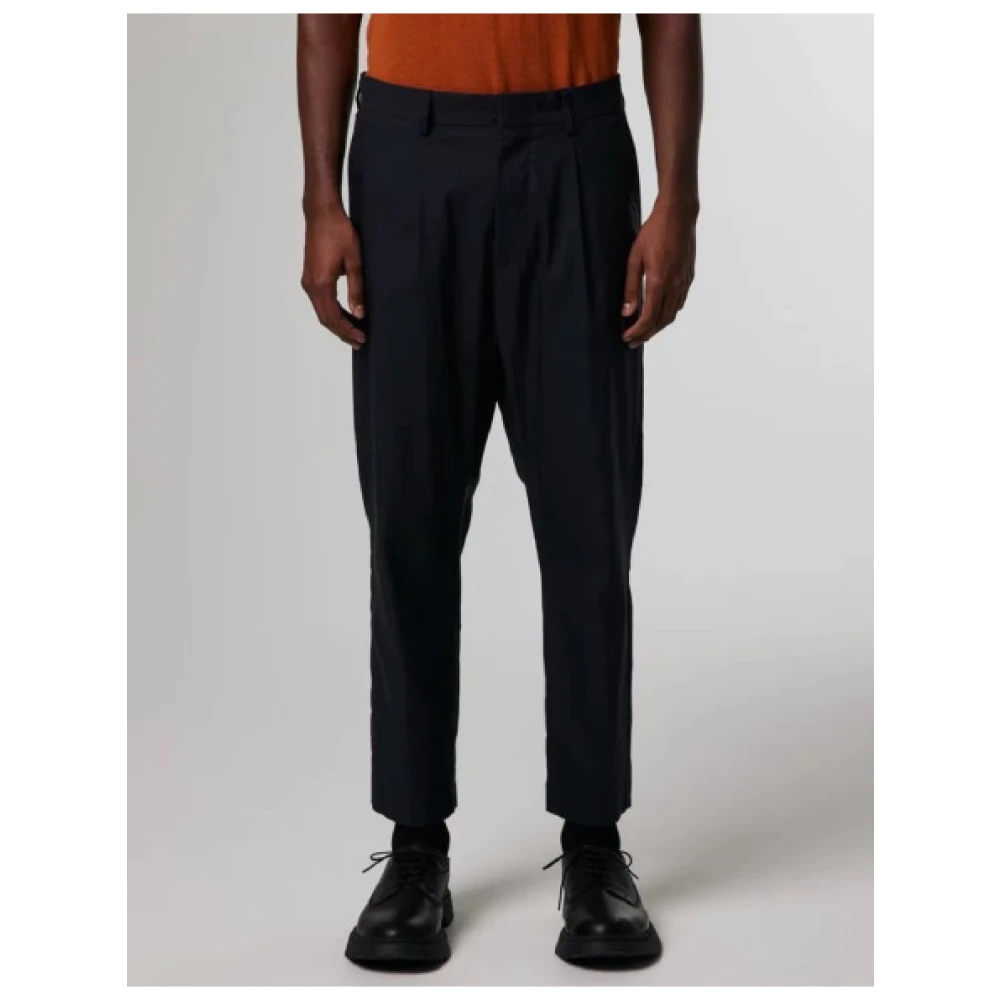 Nn07 Lichte katoenmix broek recht model Blue Heren