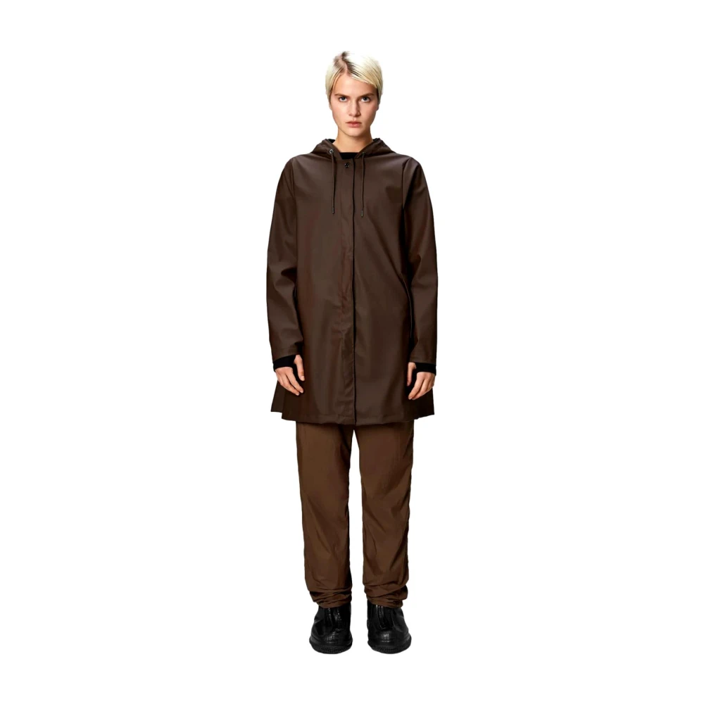 Rains A-Line W Jacket Brown Dames