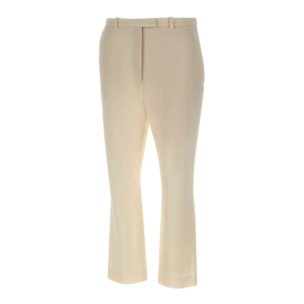 Loulou Studio Women's White Carlo - Wide Trousers - L - Trousers