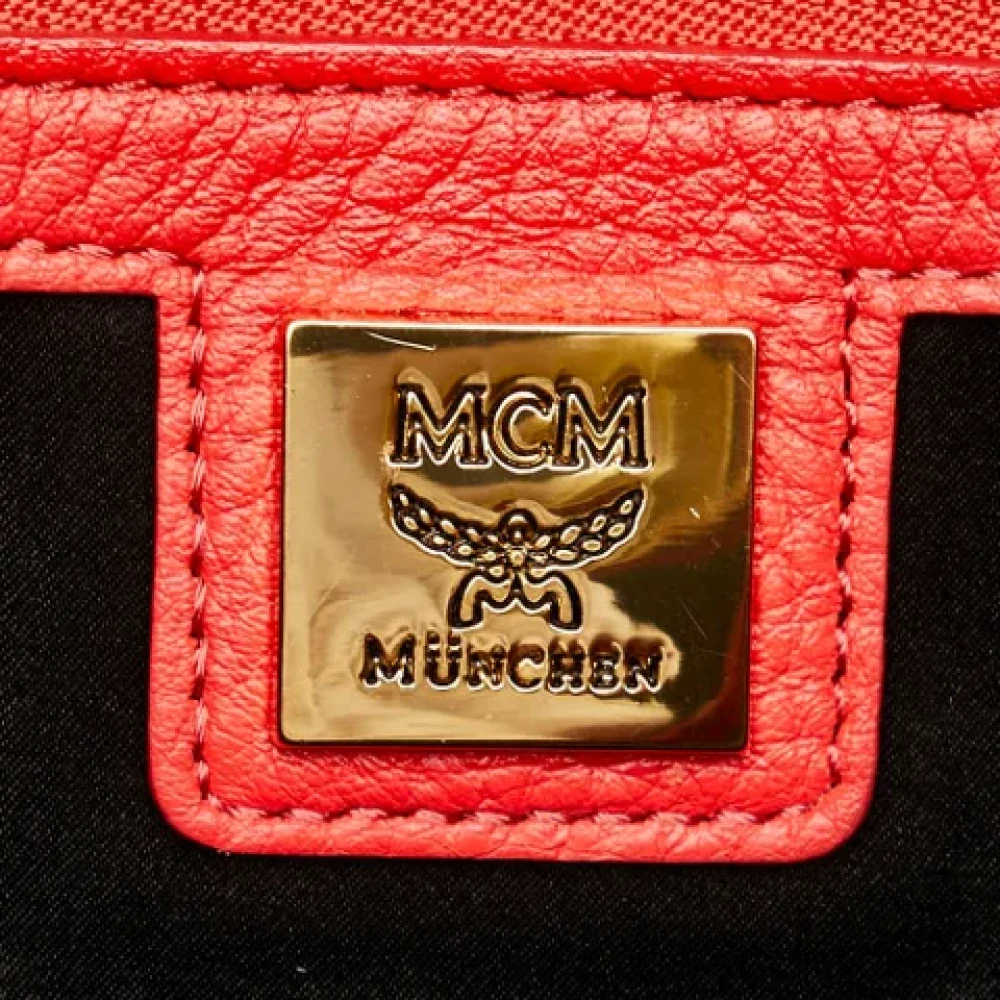 MCM Pre-owned Leather backpacks Red Dames