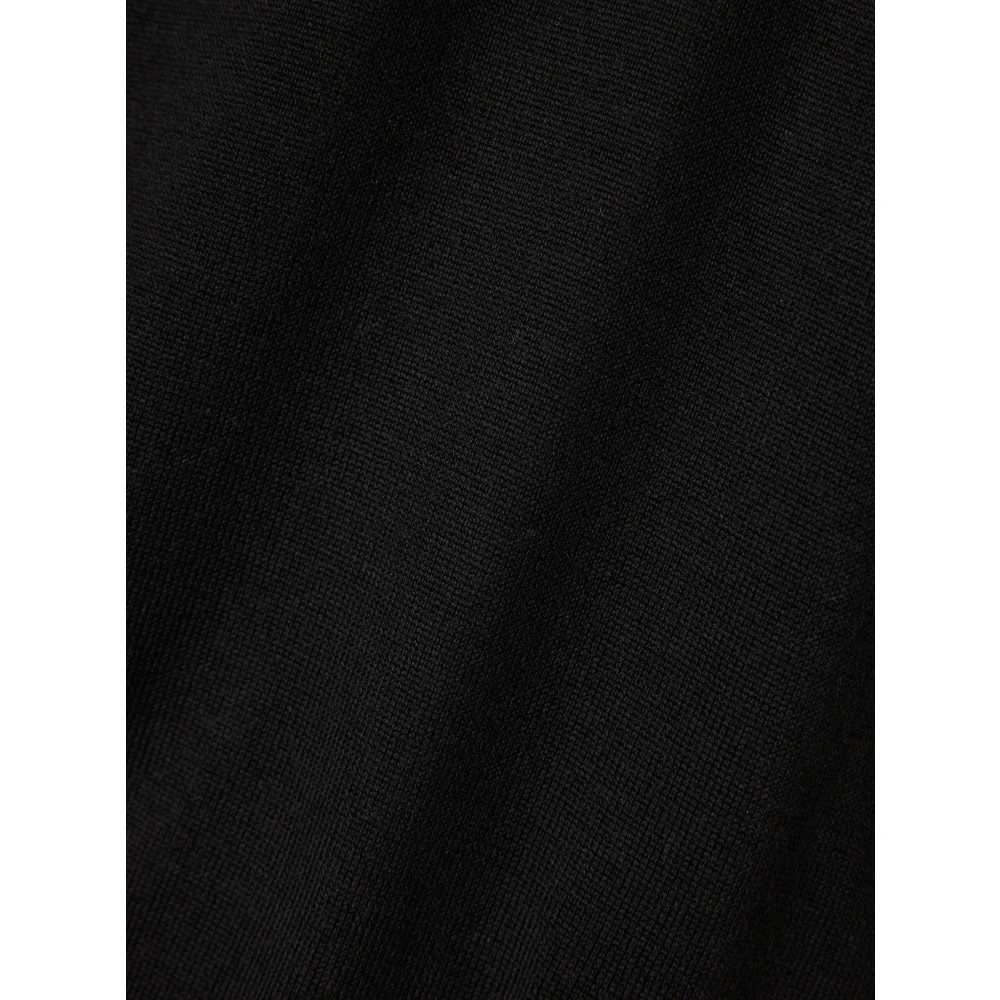 Gran Sasso Wollen Polo Shirt Gemaakt in Italië Black Heren
