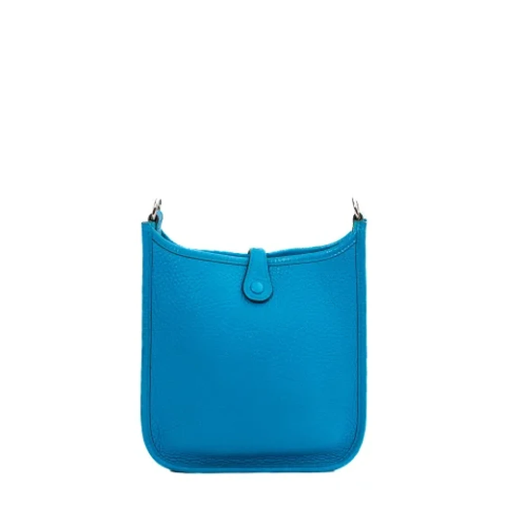 Hermès Vintage Pre-owned Leather shoulder-bags Blue Dames