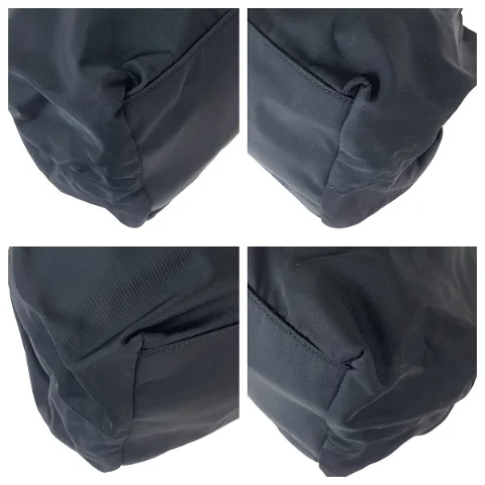 Prada Vintage Pre-owned Canvas prada-bags Black Dames