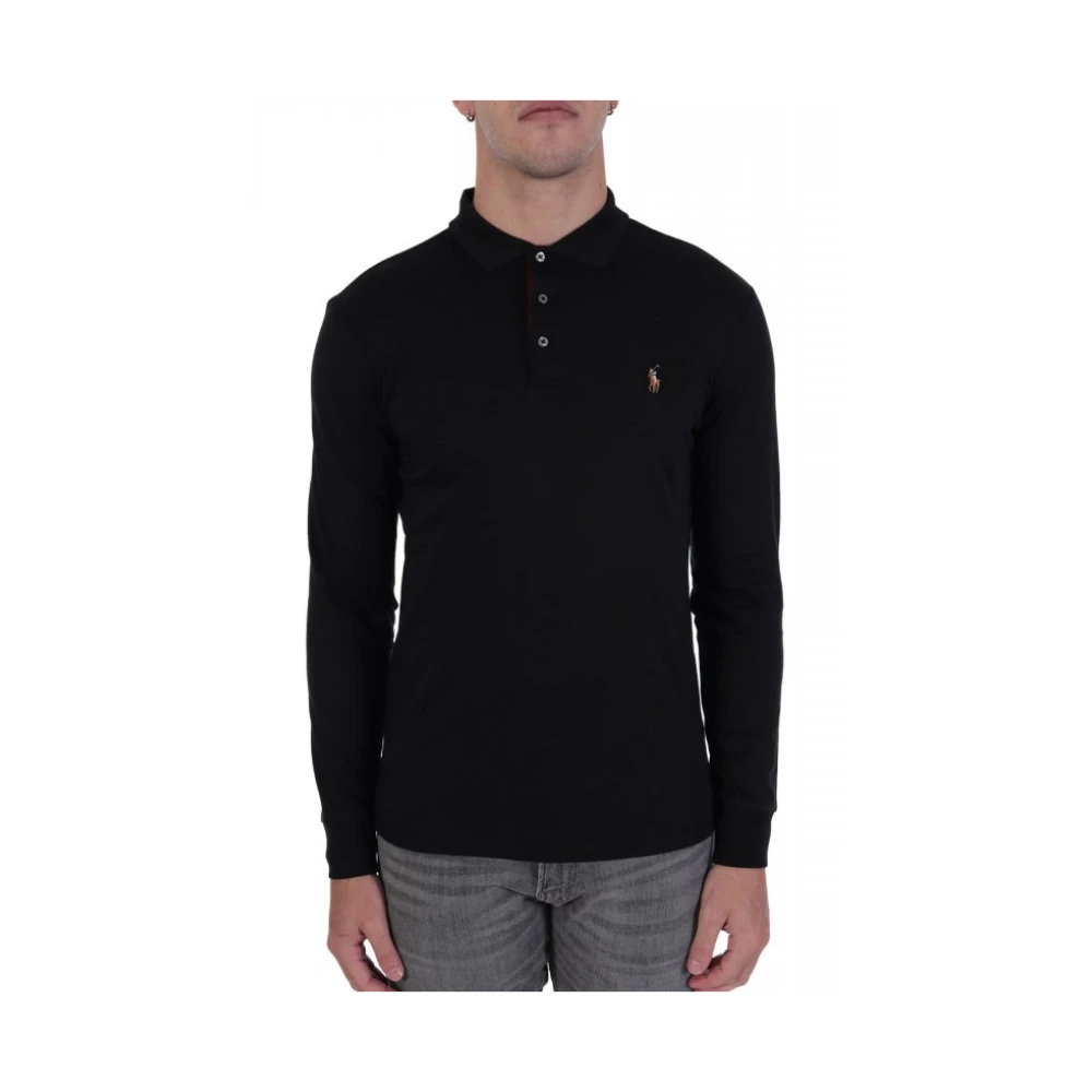 Ralph Lauren Svart Polo Custom Slim Fit
