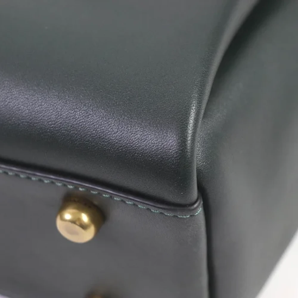 Coach Pre-owned Leather handbags Green Dames