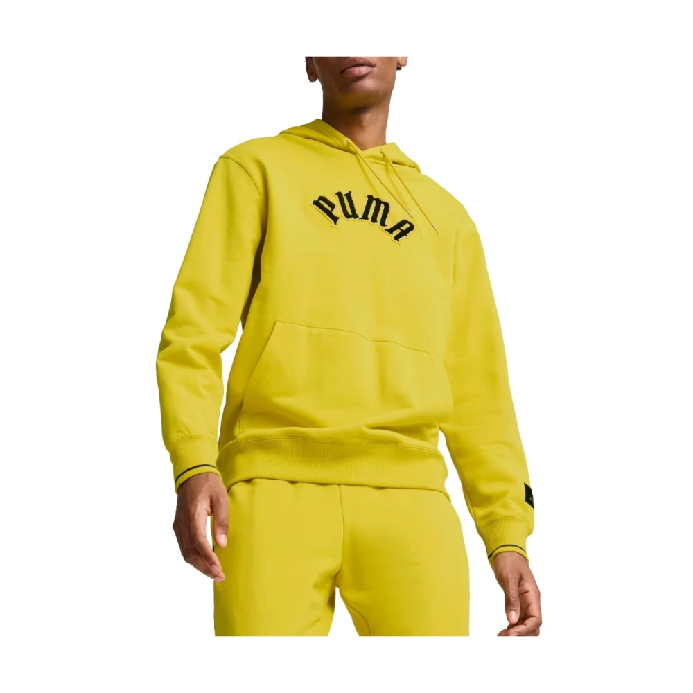 Puma Paris Classics Play Hoodie Yellow Heren