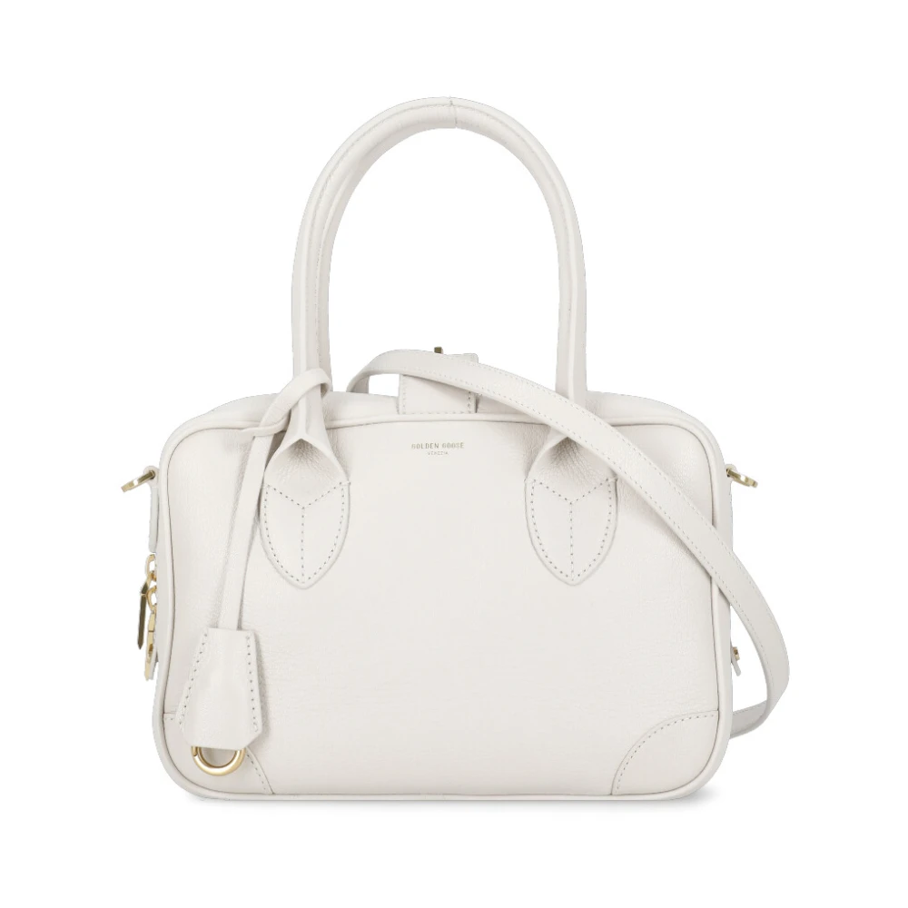 Golden Goose Ivoor Leren Handtas Vrouw Beige Dames