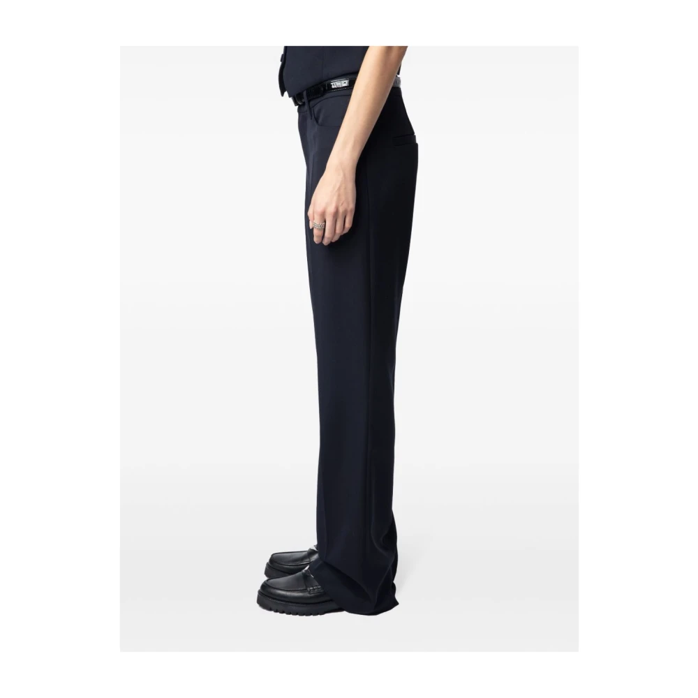 Zadig & Voltaire Pistol Grain de Poudre Broek Blue Dames