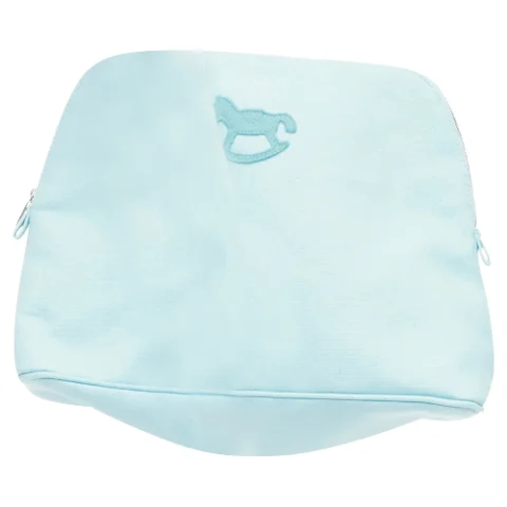 Hermès Cotton clutches Blue Dames