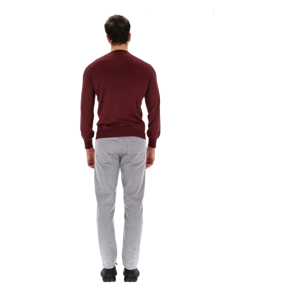 BRUNELLO CUCINELLI Kasjmierwol Coltrui Trui Brown Heren