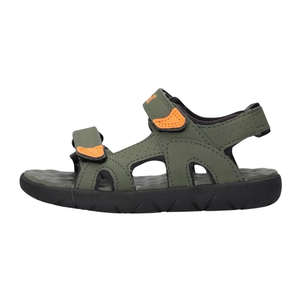 Timberland Boys Green Perkins Row 2-Strap Sandal - Kids Sandals - 31 Eu - Kids