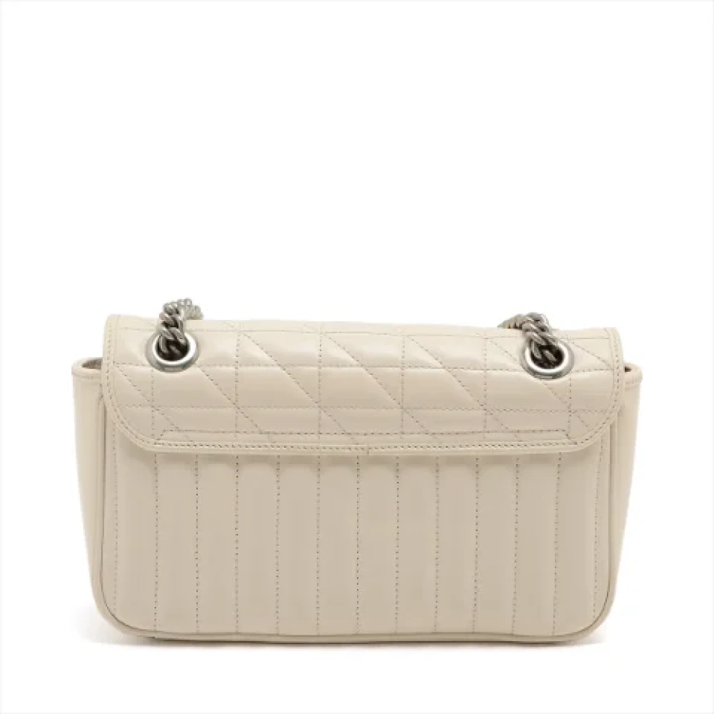 Gucci Vintage Pre-owned Leather gucci-bags Beige Dames