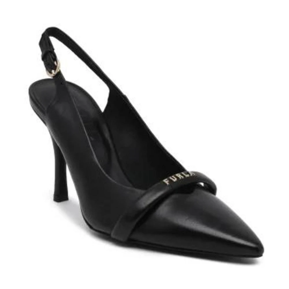 Furla Women's Black Pumps,, Leather Pumps For Spring/Summer Size 4 Uk