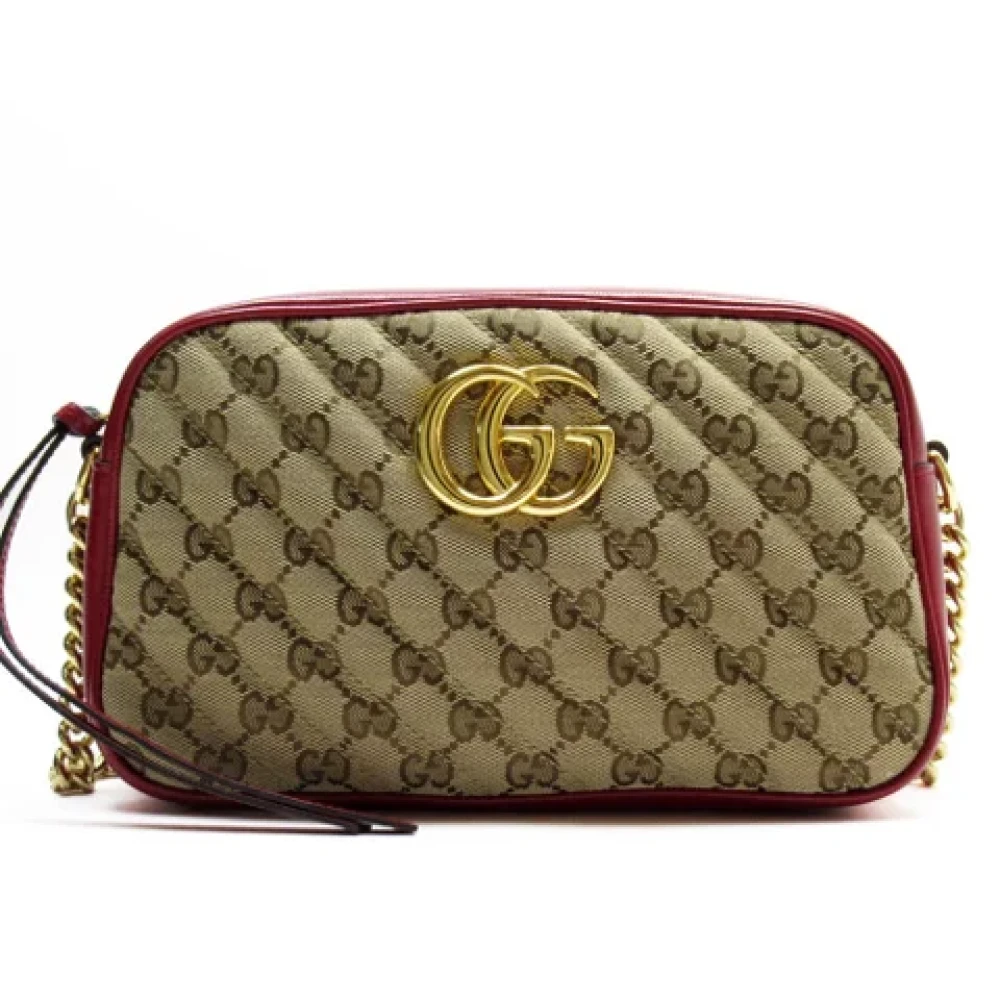 Gucci Vintage Pre-owned Canvas gucci-bags Red Dames