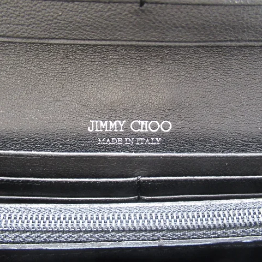 Jimmy Choo Pre-owned Leather wallets Black Dames