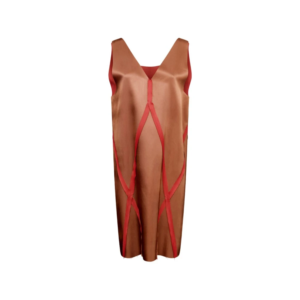 Mm6 Maison Margiela Damen Braun Kleider, Xsgröße: