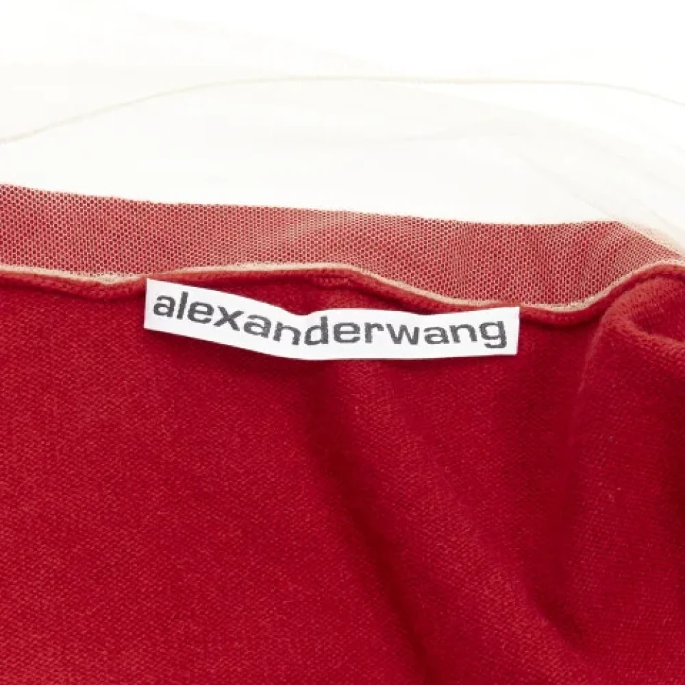 Alexander Wang Pre-owned Wool tops Red Dames