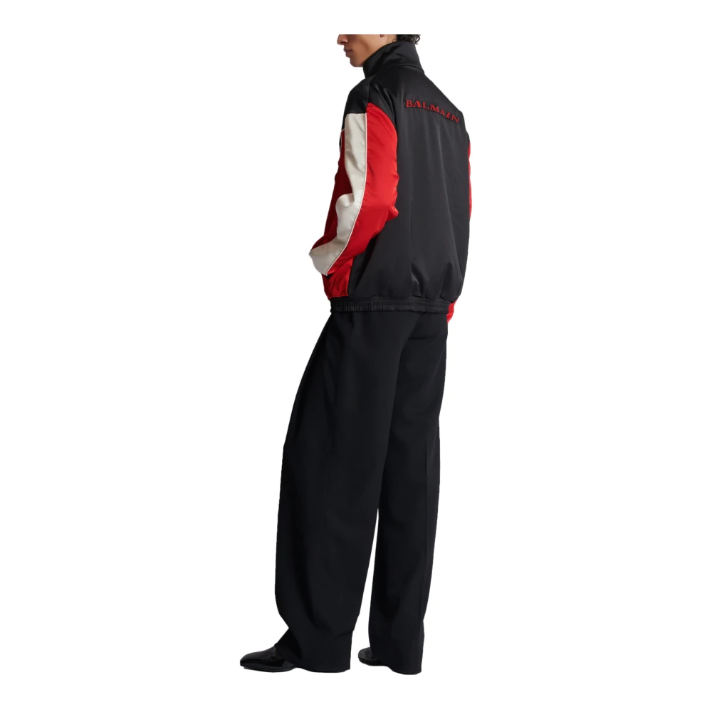 Balmain Satin Racing jack in drie kleuren Red Heren