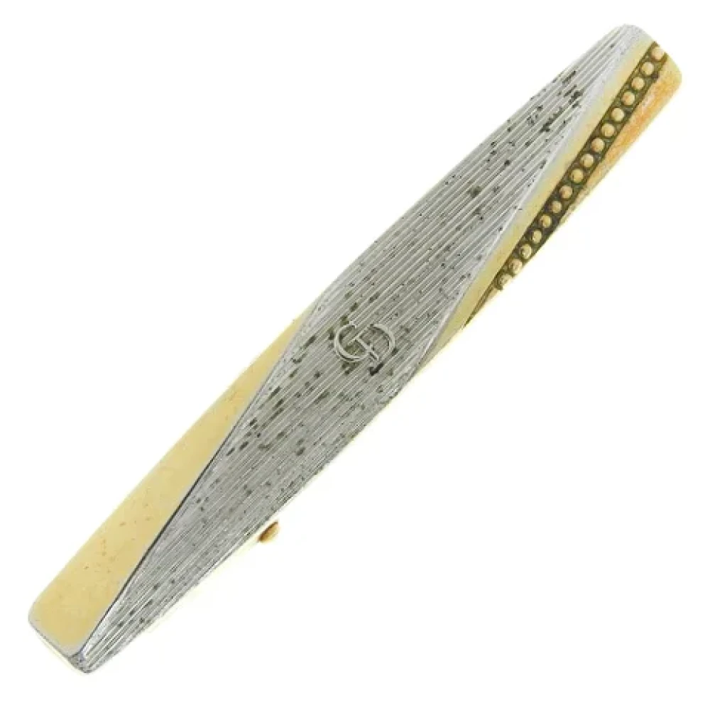 Dior Vintage Pre-owned Metal hair-accessories Yellow Dames