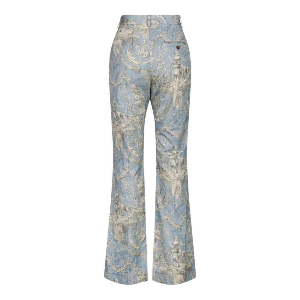 Vivienne Westwood Blauw en wit uitlopende broek Blue Dames