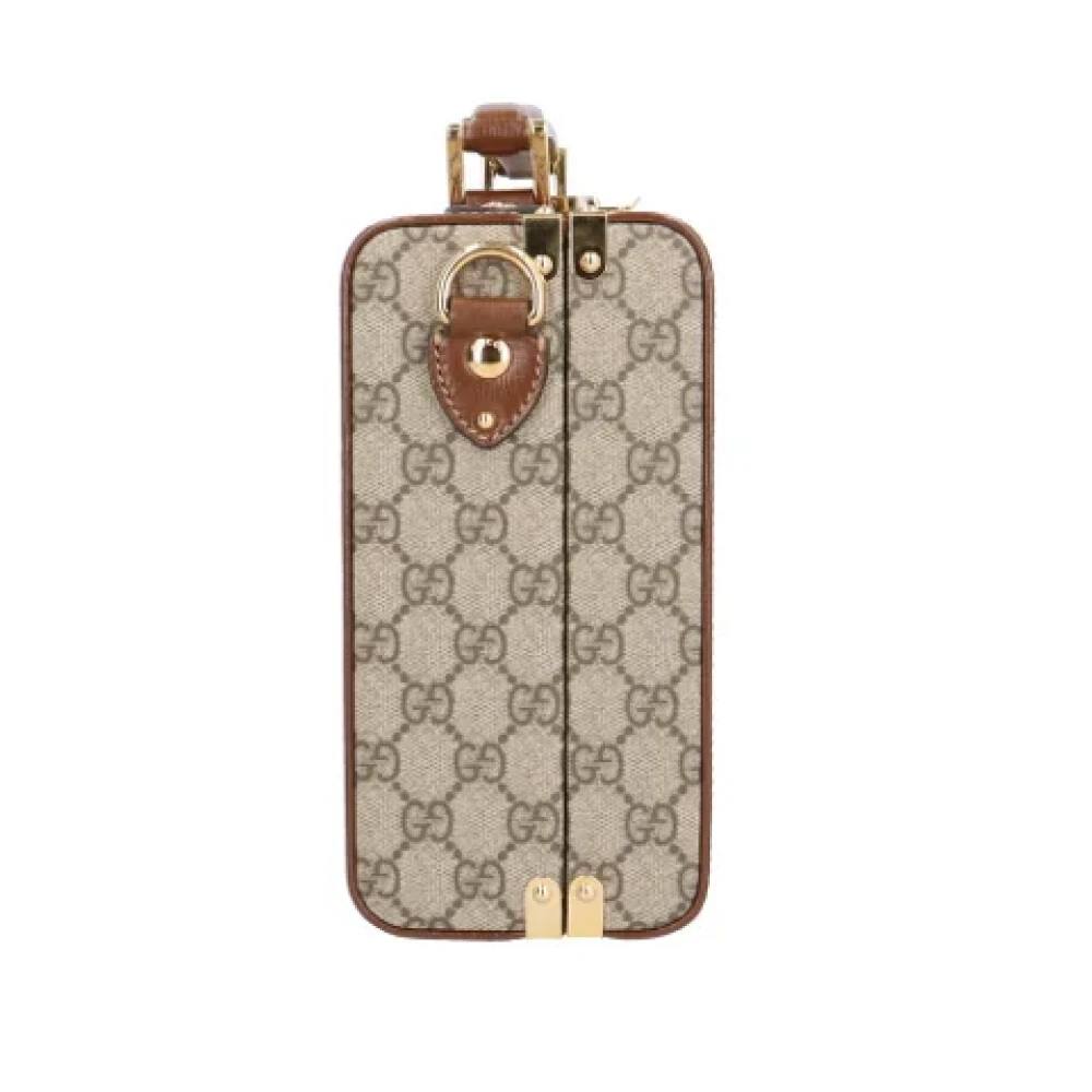 Gucci Vintage Pre-owned Canvas gucci-bags Beige Dames