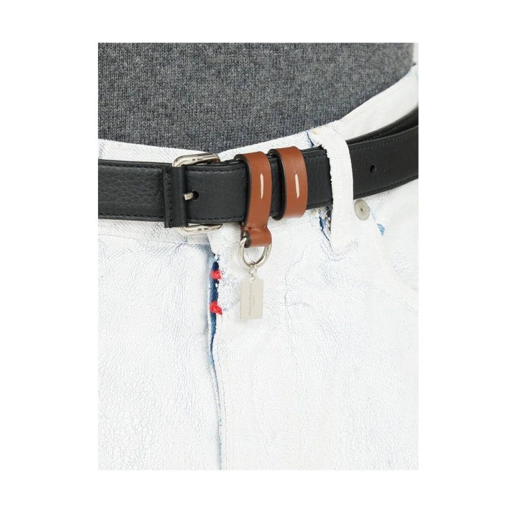 Maison Margiela Bruin Leren Riem met Gespsluiting Brown Heren