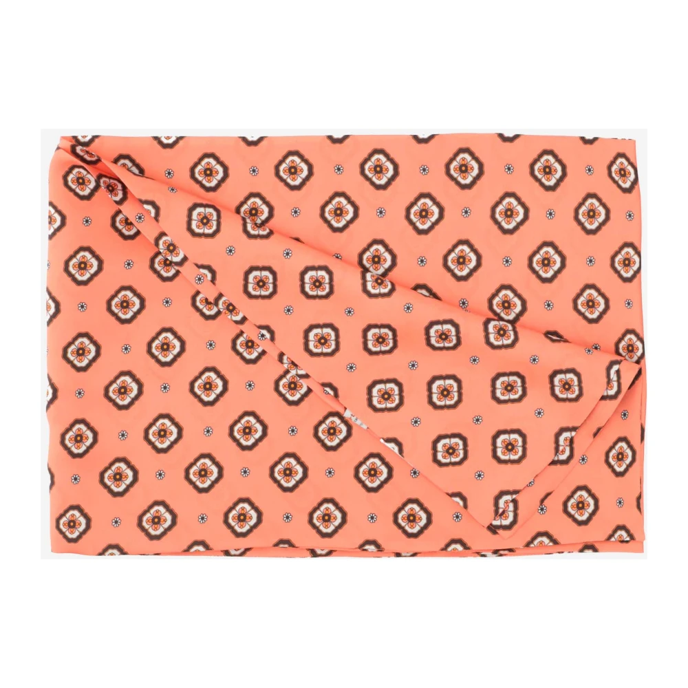 Alberto Biani Silky Scarves Pink Dames