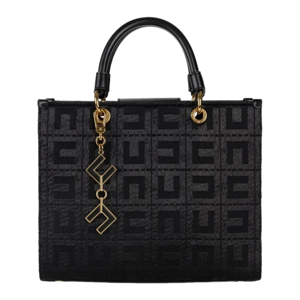 Elisabetta Franchi Handtassen in lederen stijl Bs59A47E2-110 Black Dames
