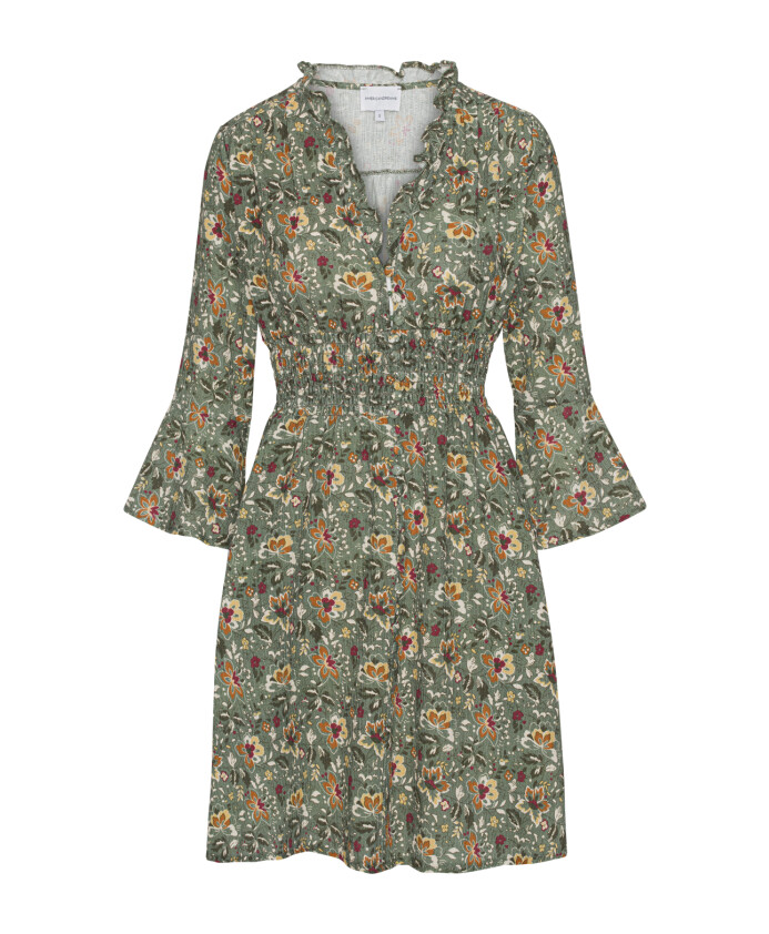 robe-courte-vert-multi-floral